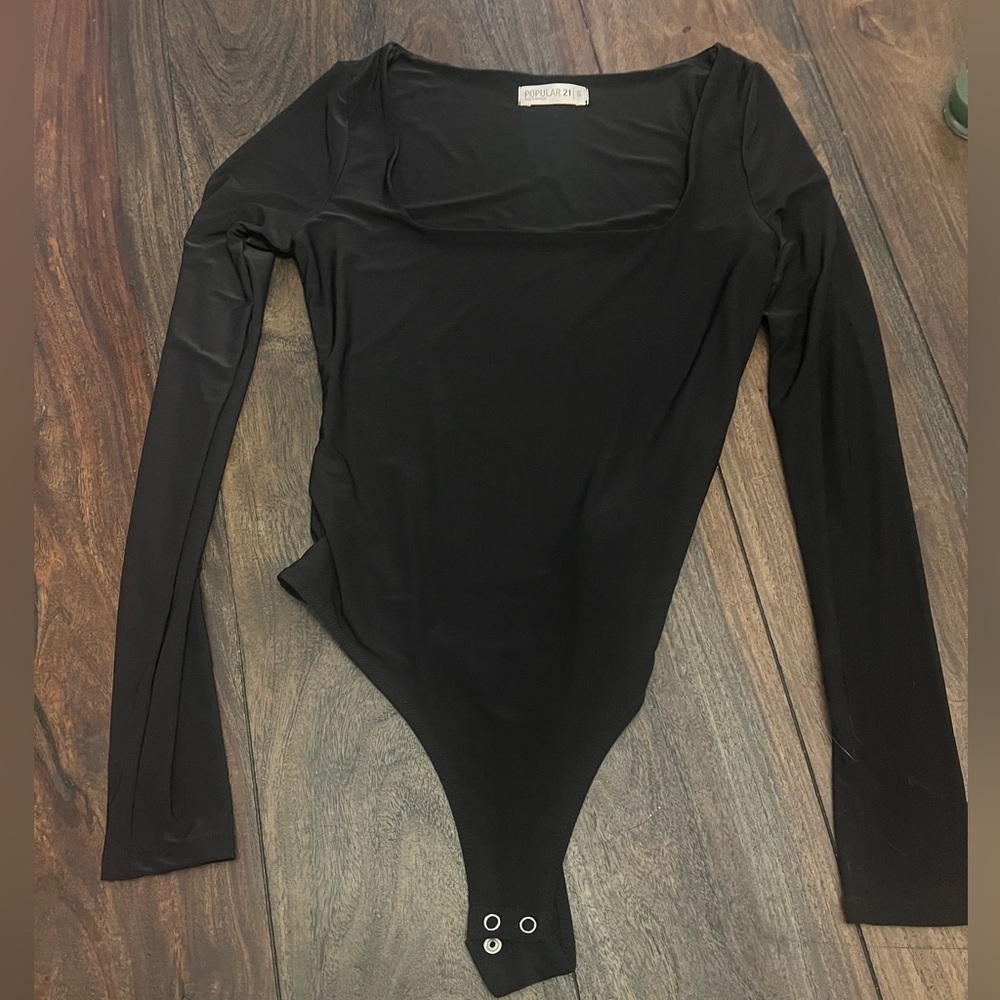 NWOT, Fashion Nova~ So Effortless Double Lined Bodysuit - Black